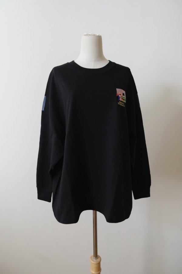 画像1: STOF TALK ON YOUR BACK L/S T-SHIRT BLACK (1)