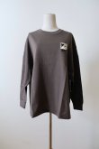 画像1: STOF TALK ON YOUR BACK L/S T-SHIRT CHACOAL (1)