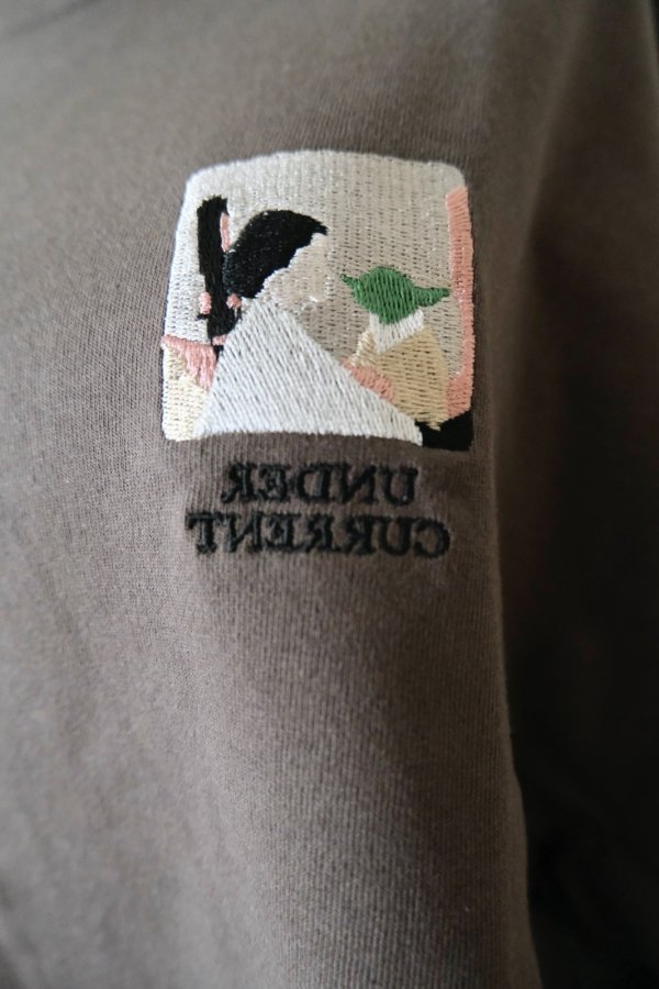 画像4: STOF TALK ON YOUR BACK L/S T-SHIRT CHACOAL (4)