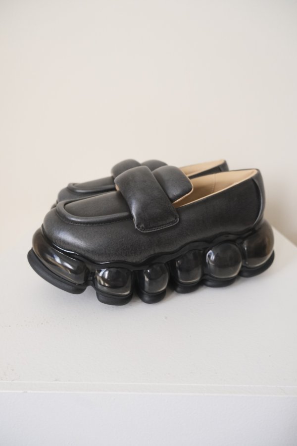 画像2: MIKIOSAKABE JEWELRY PUFF LOAFER black (2)