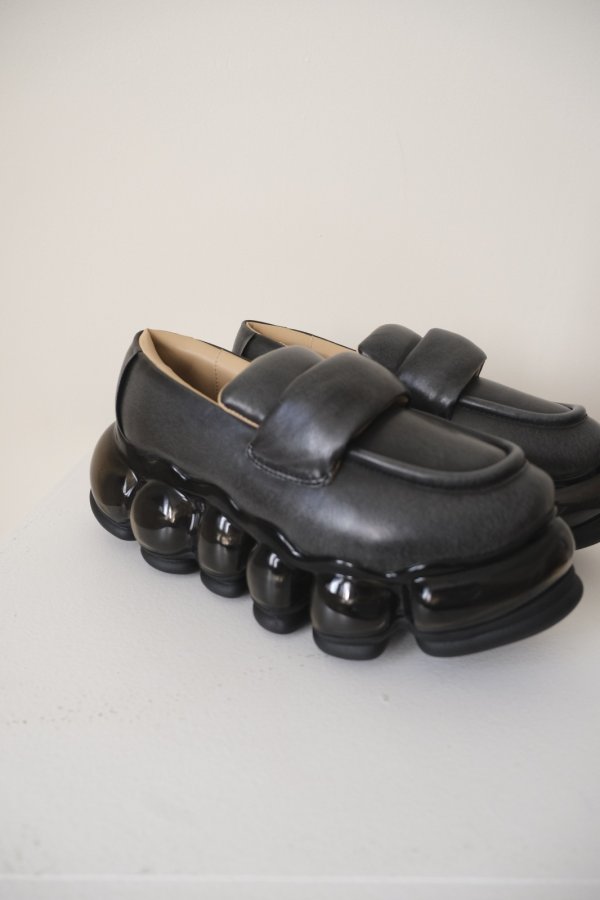 画像3: MIKIOSAKABE JEWELRY PUFF LOAFER black (3)