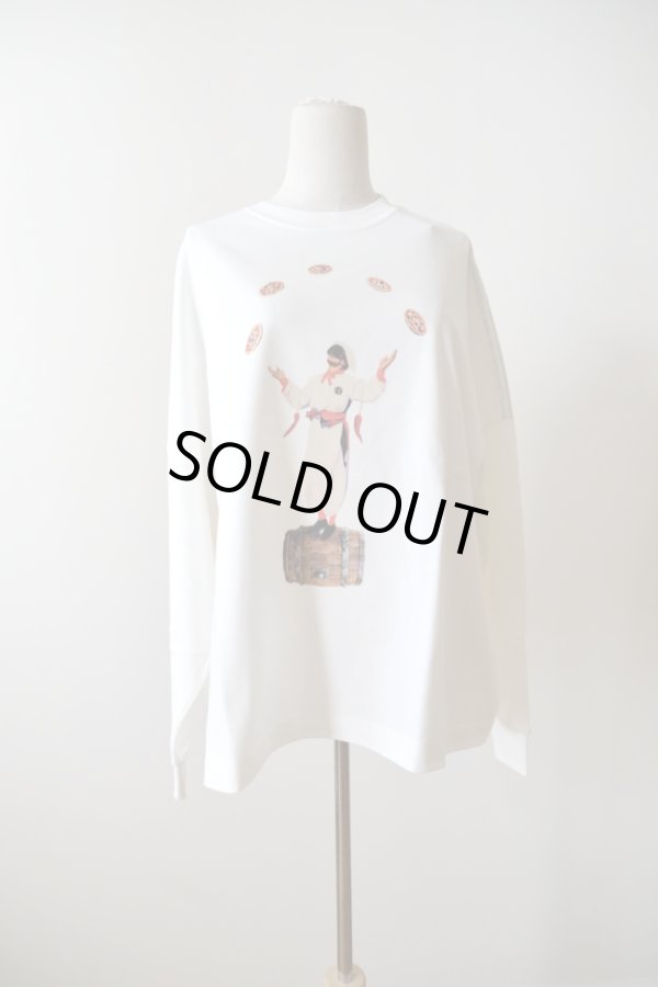 画像1: STOF PIZZA OF LIFE L/S T-SHIRT white (1)