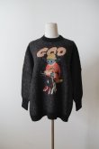 画像1: bedsidedrama GOD Only Knows Knit Sweater   BLACK (1)