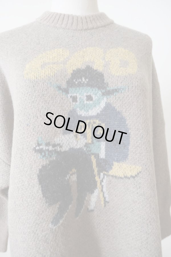 画像4: bedsidedrama GOD Only Knows Knit Sweater  MOSS (4)
