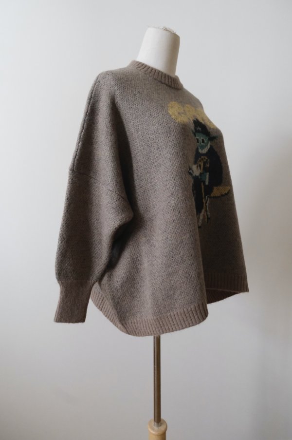 画像2: bedsidedrama GOD Only Knows Knit Sweater  MOSS (2)