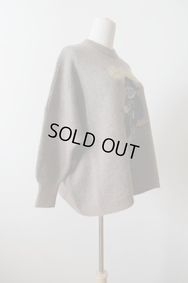 画像2: bedsidedrama GOD Only Knows Knit Sweater  MOSS (2)