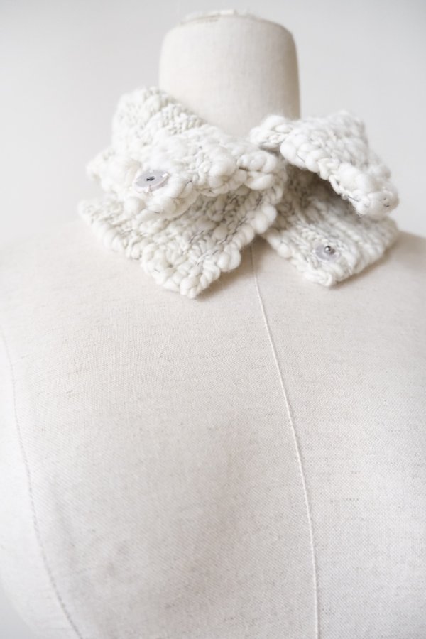 画像2: Yuumi ARIA NECK WARMER white (2)