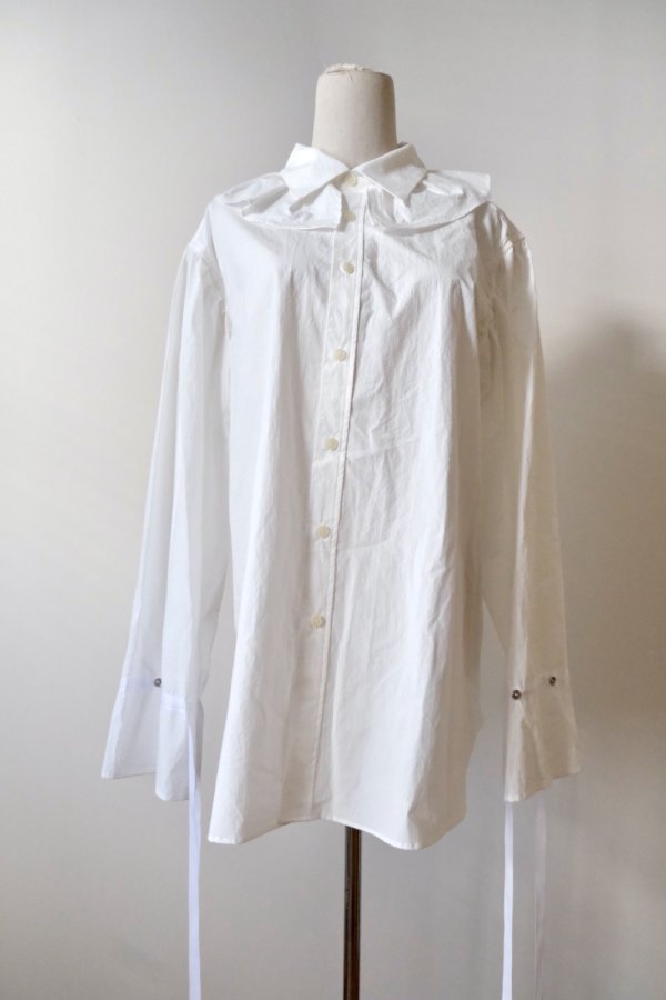 画像7: Yuumi ARIA COLLER FRILL SHIRTS white (7)