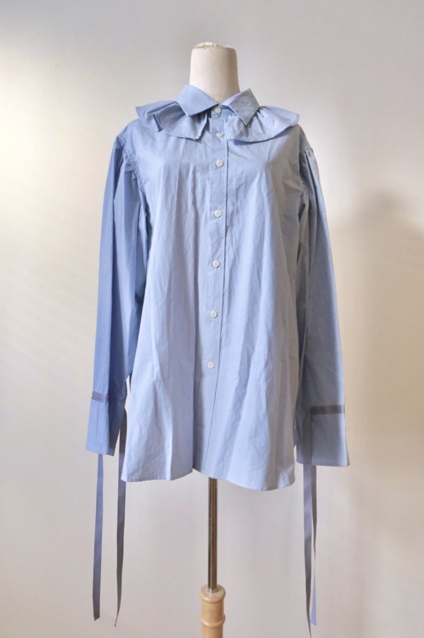 画像4: Yuumi ARIA COLLER FRILL SHIRTS sax (4)