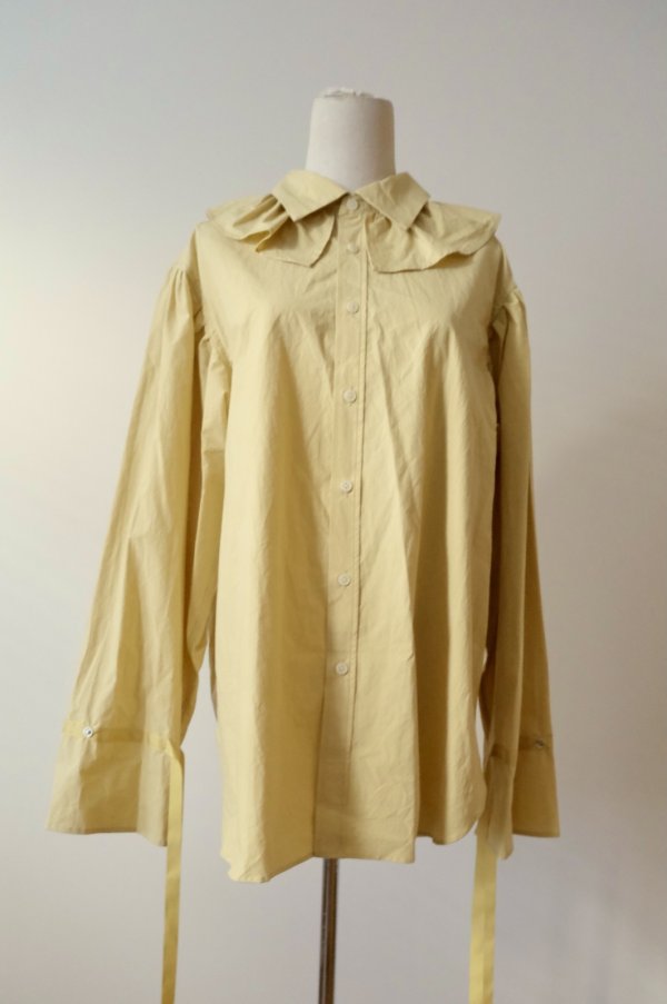 画像3: Yuumi ARIA COLLER FRILL SHIRTS yellow (3)