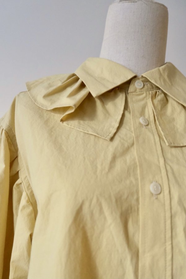 画像4: Yuumi ARIA COLLER FRILL SHIRTS yellow (4)