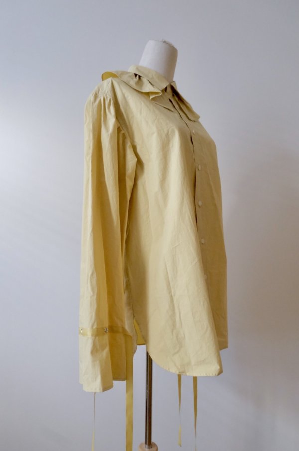画像2: Yuumi ARIA COLLER FRILL SHIRTS yellow (2)