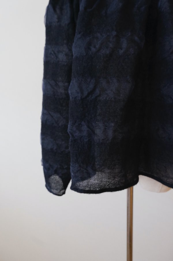 画像6: Yuumi ARIA BORDER CARDIGAN navy black (6)