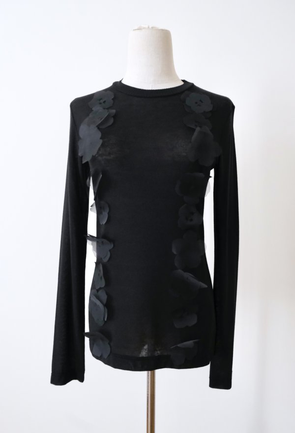 画像1: RIV NOBUHIKO (リブ ノブヒコ）LEE JERSEY TOP black (1)