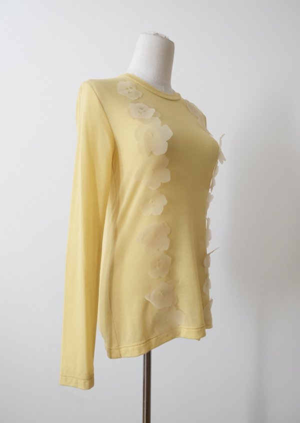 画像2: RIV NOBUHIKO (リブ ノブヒコ）LEE JERSEY TOP yellow (2)