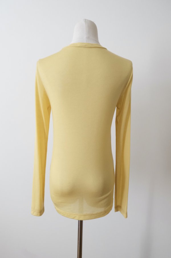 画像3: RIV NOBUHIKO (リブ ノブヒコ）LEE JERSEY TOP yellow (3)