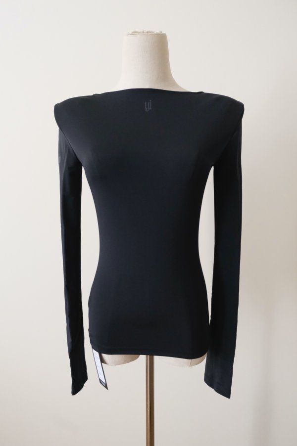 画像1: YUUNA ICHIKAWA  Shoulder pad long sleeve tops  (1)