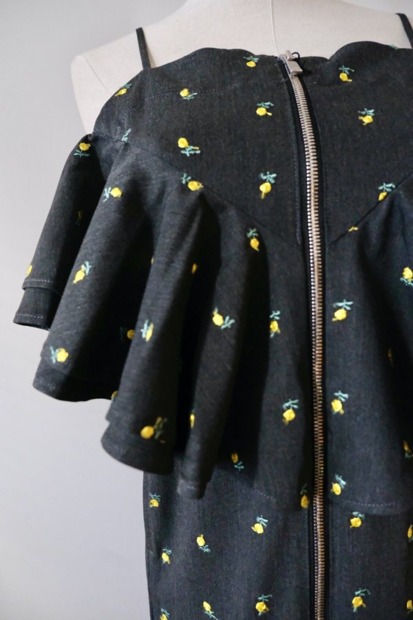 画像6: naokitomizuka (ナオキトミヅカ) Flower embroidery dress (6)