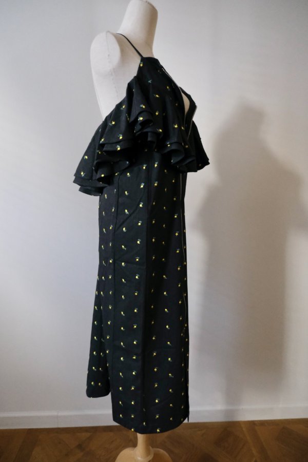 画像2: naokitomizuka (ナオキトミヅカ) Flower embroidery dress (2)