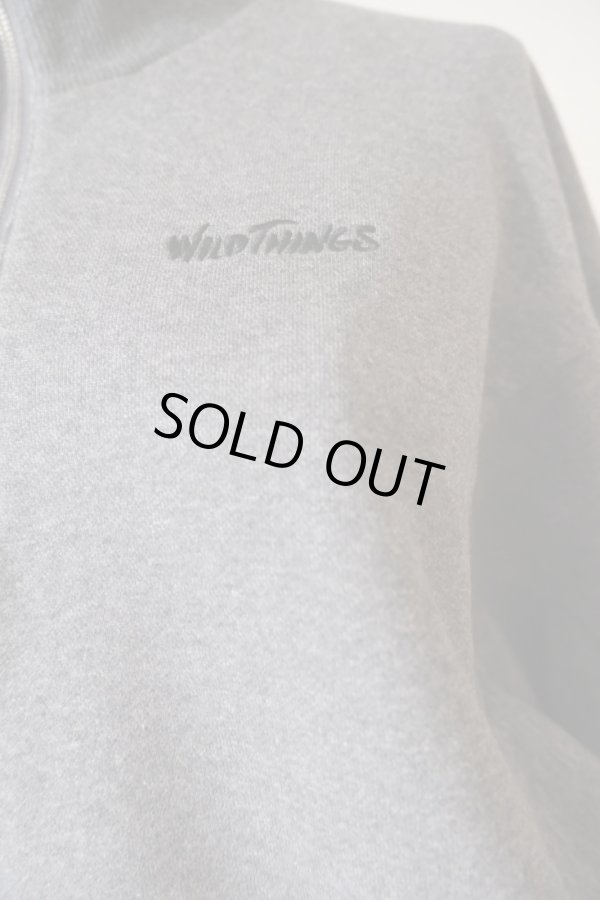 画像6: naokitomizuka (ナオキトミヅカ) WILD THINGS Half zip ruffled sweat shirt　grey (6)