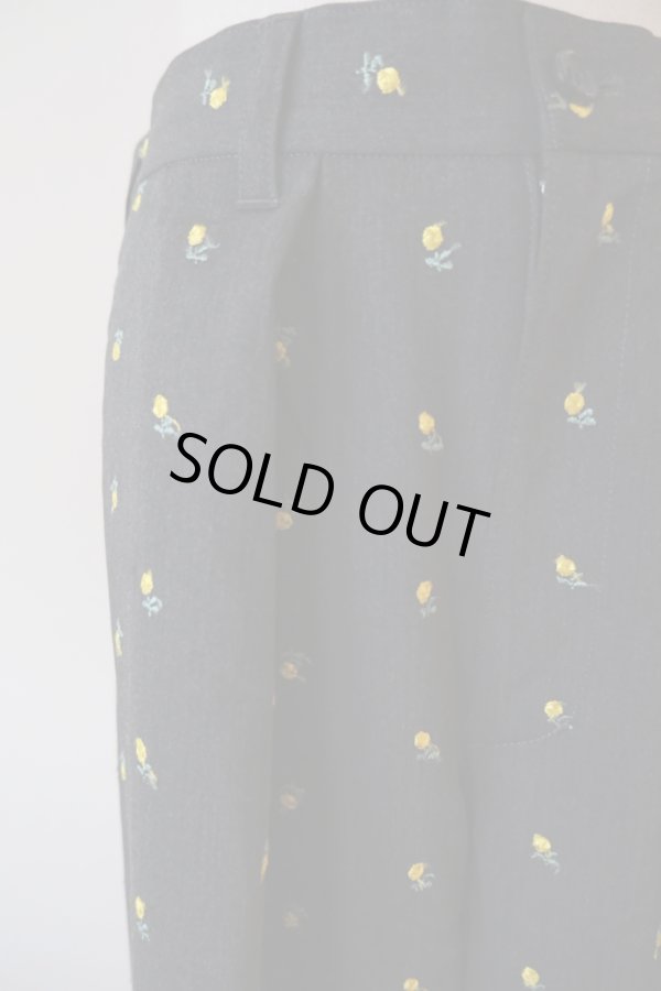 画像7: naokitomizuka (ナオキトミヅカ) Flower embroidery slacks (7)
