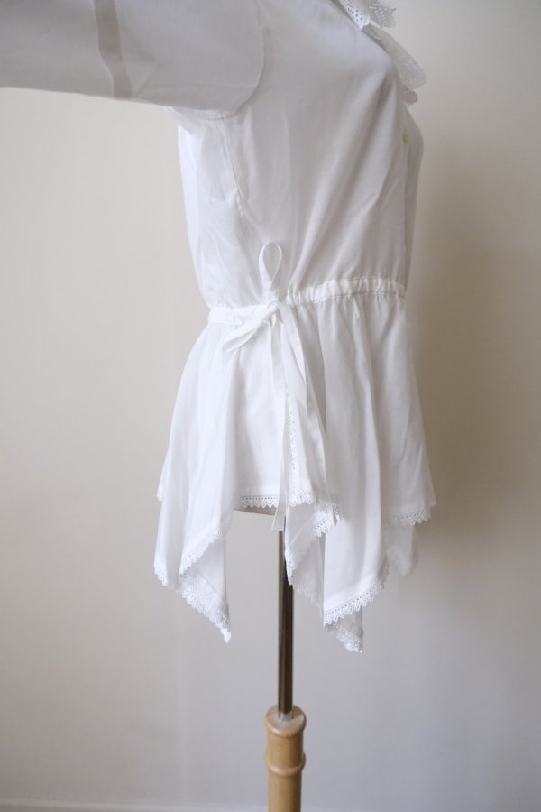 画像5: SIIILON DOMESTIC FRILL BLOUSE white (5)