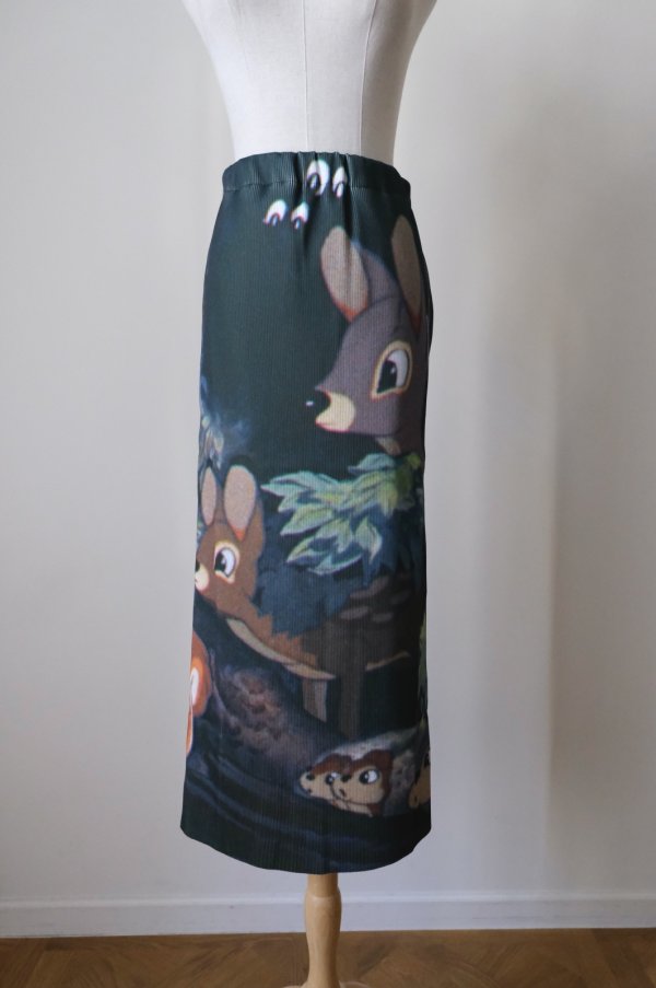 画像1: NON TOKYO 【Disney collection】PRINT RIB SKIRT (1)