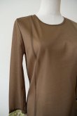 画像4: AOIWANAKA  レースカフスシアーカットソー brown (4)
