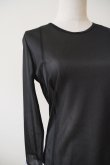 画像4: AOIWANAKA  レースカフスシアーカットソー  black (4)
