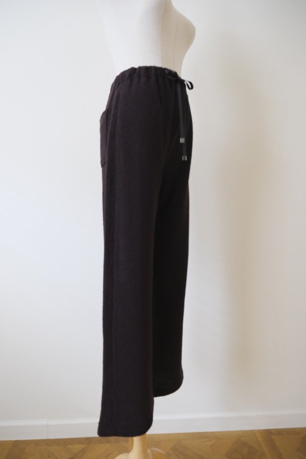画像2: AOIWANAKA  ウールリラックスパンツ azuki (2)