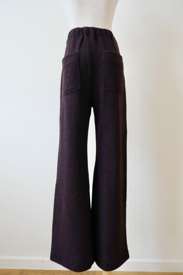 画像3: AOIWANAKA  ウールリラックスパンツ azuki (3)