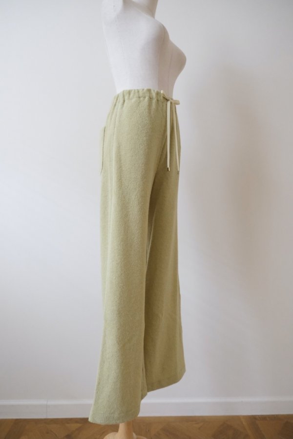 画像2: AOIWANAKA  ウールリラックスパンツ Uguisu (2)