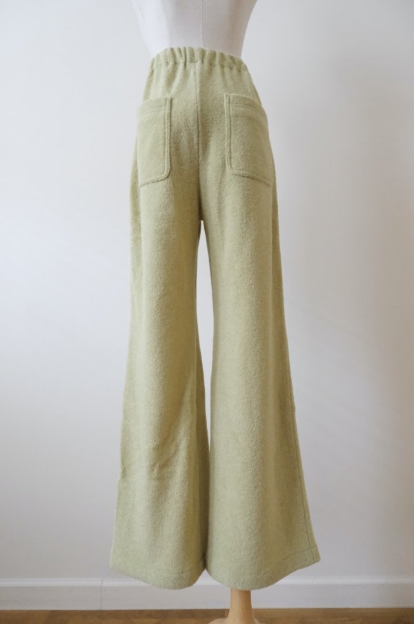 画像3: AOIWANAKA  ウールリラックスパンツ Uguisu (3)