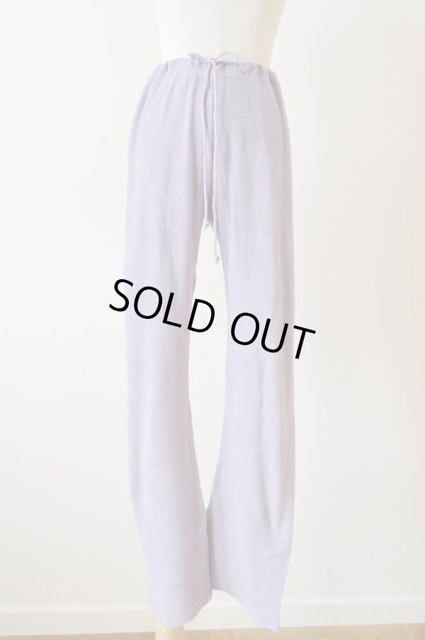 画像1: kéngo (ケンゴ )cotton linen pile leggings lavender (1)