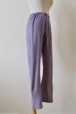 画像2: kéngo (ケンゴ )cotton linen pile leggings lavender (2)