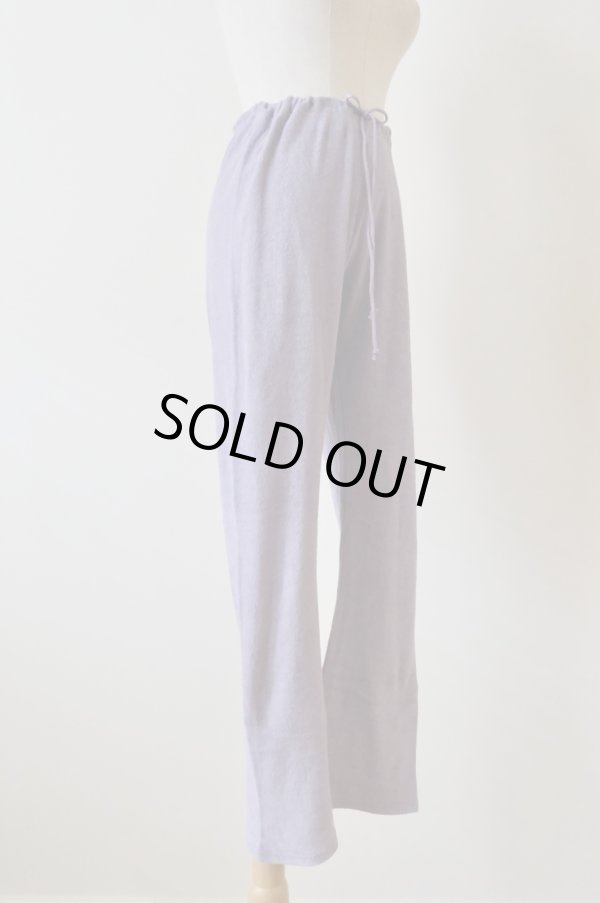 画像2: kéngo (ケンゴ )cotton linen pile leggings lavender (2)