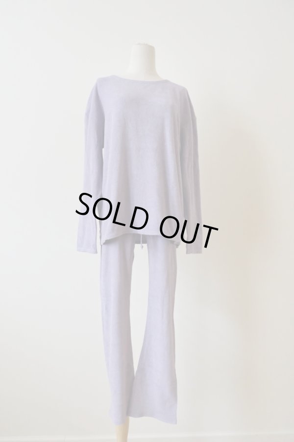 画像4: kéngo (ケンゴ )cotton linen pile long tee lavender (4)
