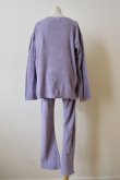 画像6: kéngo (ケンゴ )cotton linen pile long tee lavender (6)
