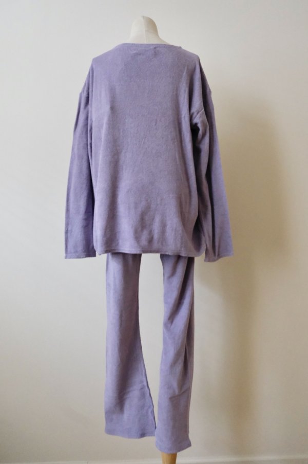 画像6: kéngo (ケンゴ )cotton linen pile long tee lavender (6)