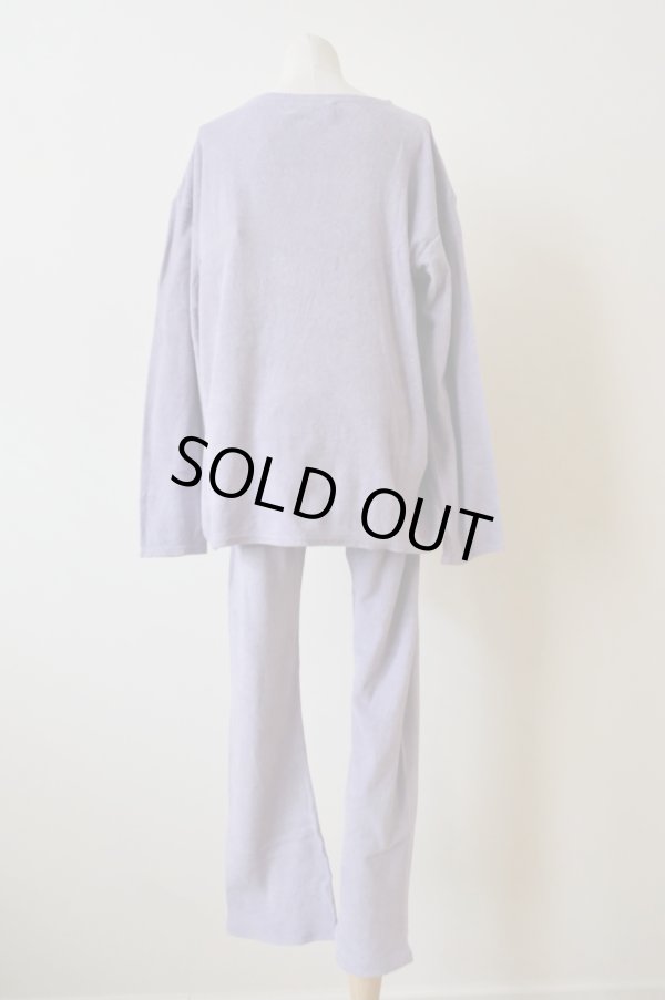 画像6: kéngo (ケンゴ )cotton linen pile long tee lavender (6)