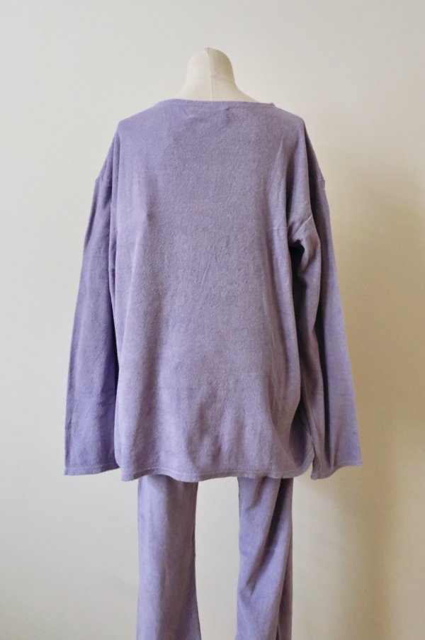 画像3: kéngo (ケンゴ )cotton linen pile long tee lavender (3)