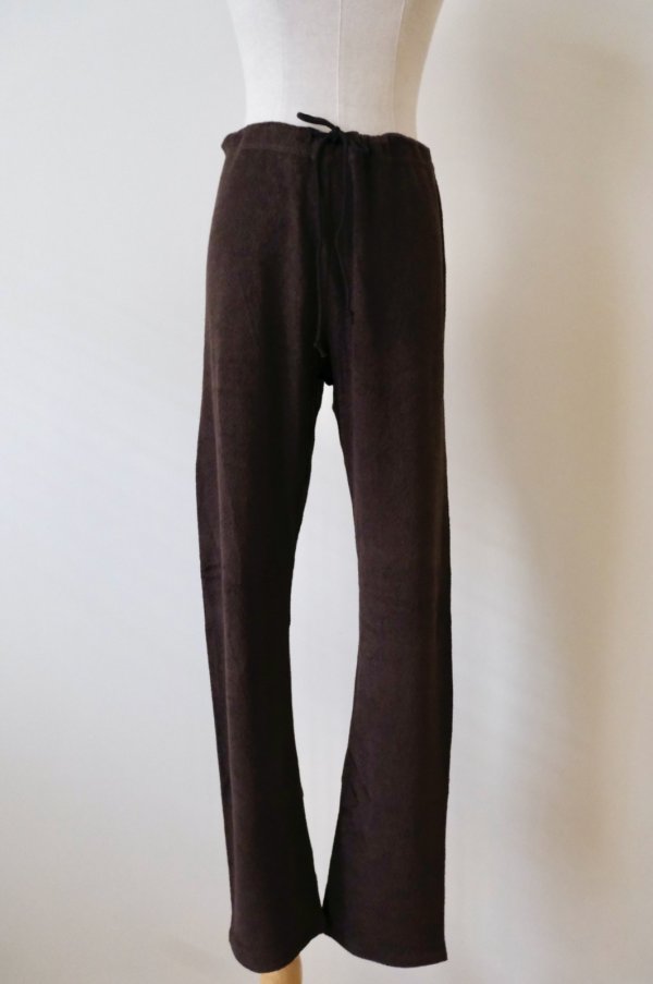 画像1: kéngo (ケンゴ )cotton linen pile leggings coffee (1)