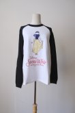 画像2: NON TOKYO 【Disney collection】PRINT RAGLAN T-SHIRT  WHITE x WINE / WHITE x BLACK (2)