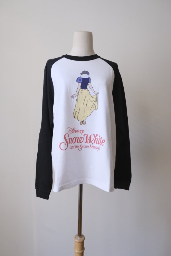画像2: NON TOKYO 【Disney collection】PRINT RAGLAN T-SHIRT  WHITE x WINE / WHITE x BLACK (2)