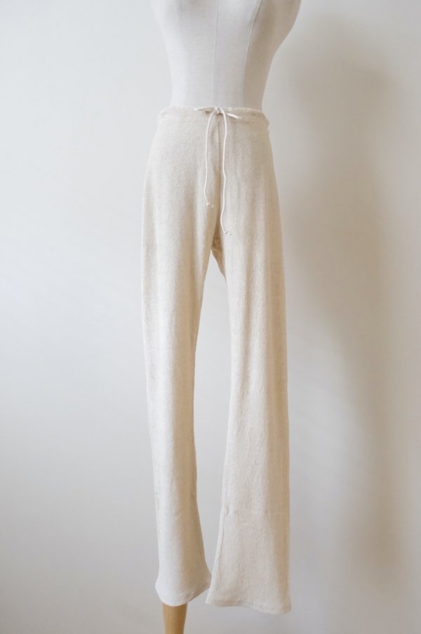画像1: kéngo (ケンゴ )cotton linen pile leggings kinari (1)