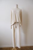 画像4: kéngo (ケンゴ )cotton linen pile long tee kinari (4)