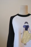 画像8: NON TOKYO 【Disney collection】PRINT RAGLAN T-SHIRT  WHITE x WINE / WHITE x BLACK (8)