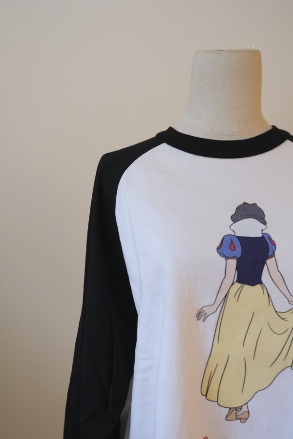 画像8: NON TOKYO 【Disney collection】PRINT RAGLAN T-SHIRT  WHITE x WINE / WHITE x BLACK (8)