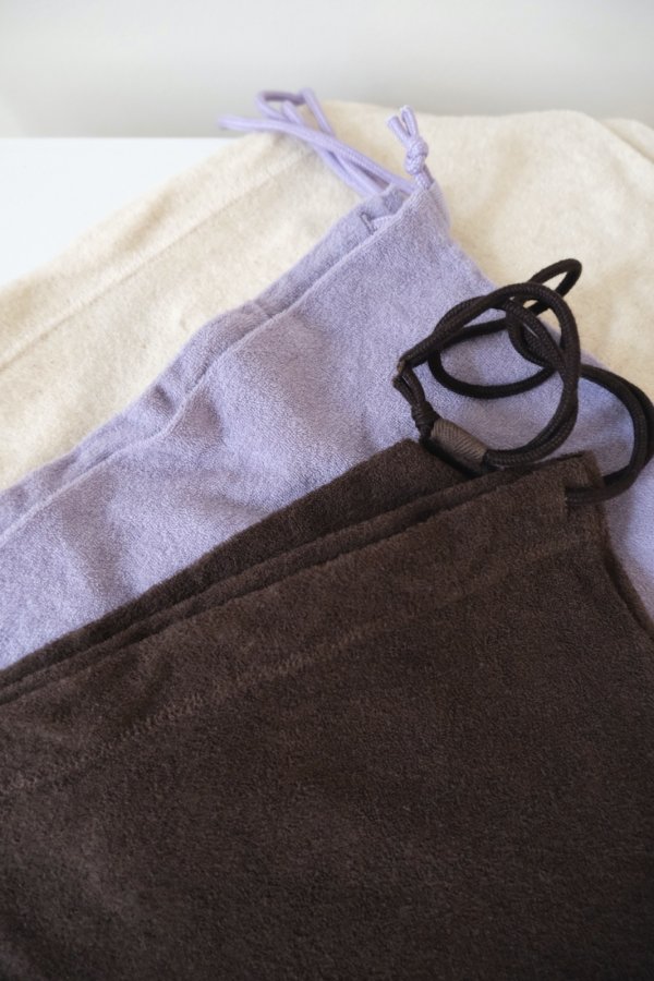 画像5: kéngo (ケンゴ )cotton linen pile long tee coffee (5)