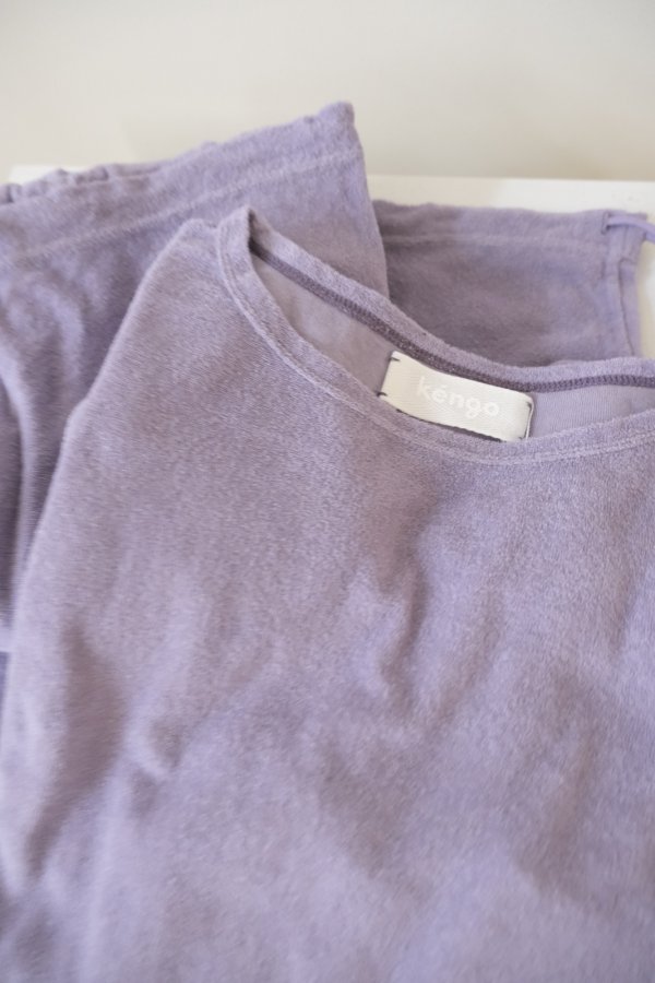 画像5: kéngo (ケンゴ )cotton linen pile leggings lavender (5)